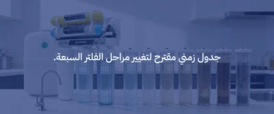 تغيير فلاتر المياه